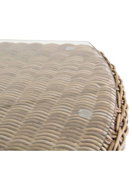 Mesa para jardín ratán sintético Lux