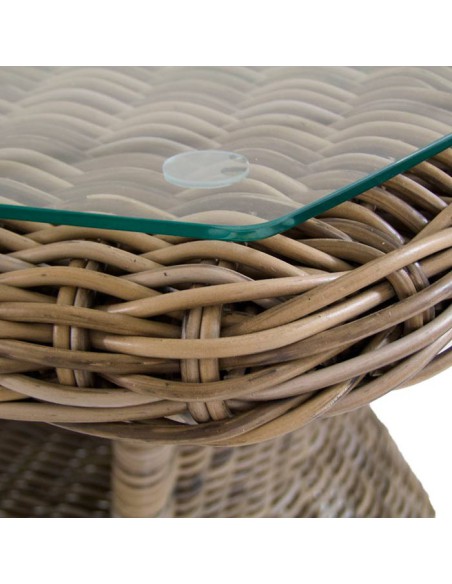 Mesa para jardín ratán sintético Lux