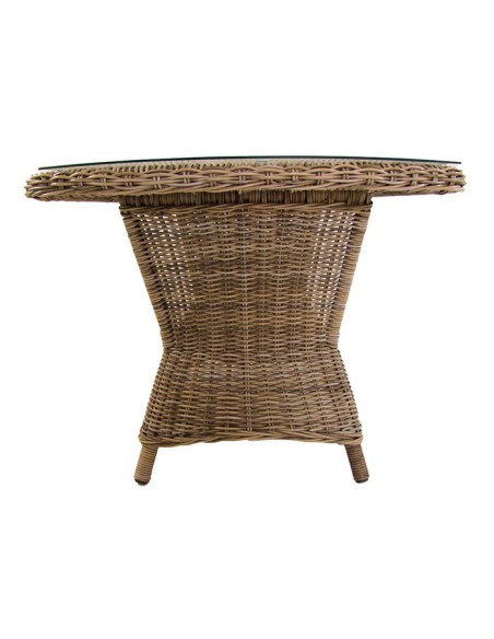 Mesa para jardín ratán sintético Lux