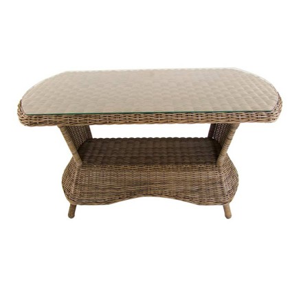 Mesa para jardín ratán sintético Lux