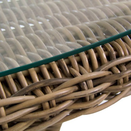 Mesa para jardín ratán sintético Lux