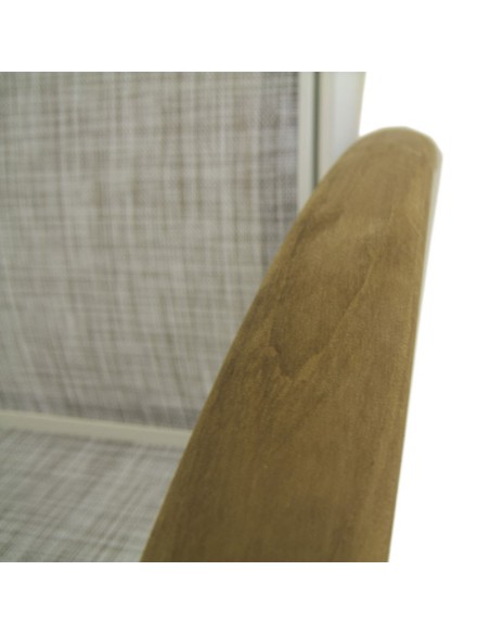 Conjunto de jardín. Mesa teca Bistro 180 y sillones apilables