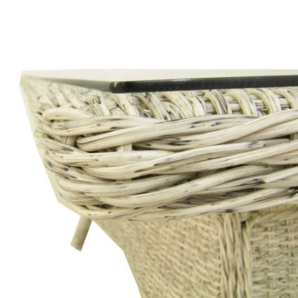 Conjunto sofás de jardín de ratán sintético redondo Sala