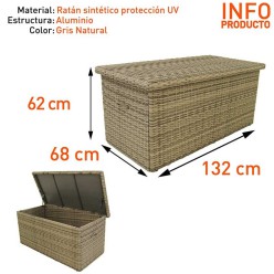 Baúl de almacenaje para exterior Are 132 2