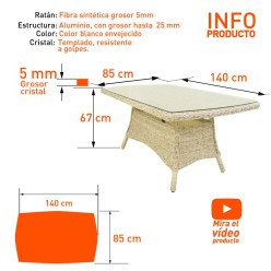 Mesa de centro para exterior Sala 2