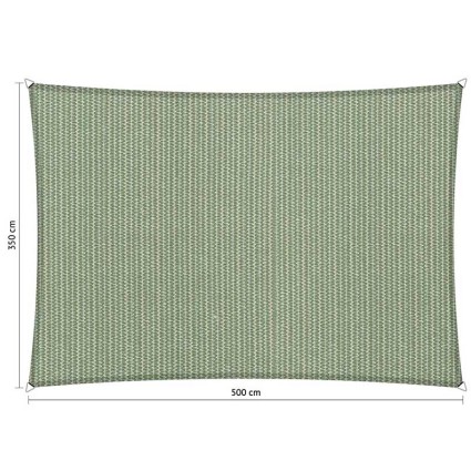 Toldo vela rectangular de exterior 3 x 5 m verde