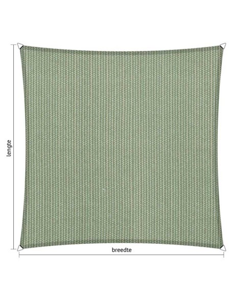 Toldo vela rectangular de exterior 3 x 5 m verde