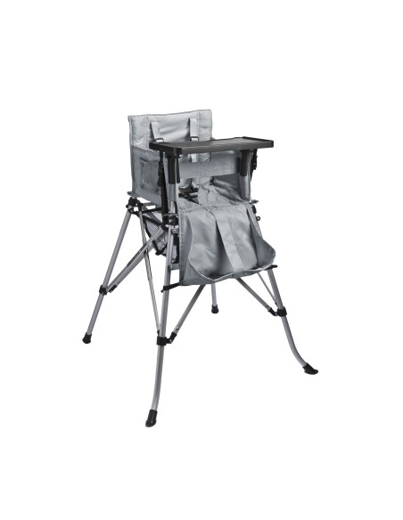 Trona plegable para jardin gris