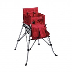 Cadeira alta dobrável vermelha para exterior