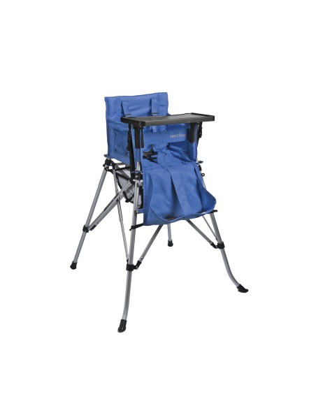 Trona plegable para jardin azul