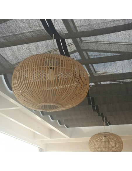 Set de toldo para pergola de exterior 2 x 4m Negro