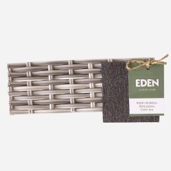 Muestra de fibra sintética de ratán para exterior 2