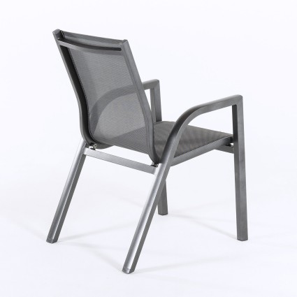 Sillon de jardin reforzado Antracita - Pack 6 unidades