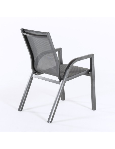 Fauteuil de jardin renforce Anthracite - Pack 6 unites