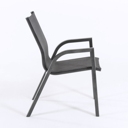 Sillon de jardin reforzado Antracita - Pack 6 unidades