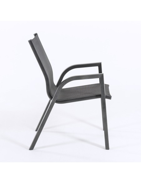 Sillon de jardin reforzado Antracita - Pack 6 unidades