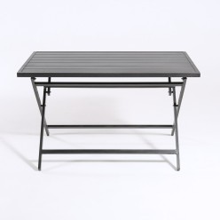 Mesa de Aluminio para exterior plegable 120 cm Antracita 2
