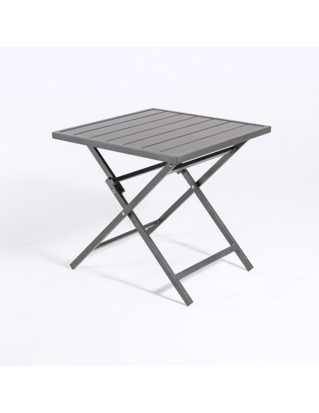 Table de jardin pliante en aluminium 70 cm Anthracite