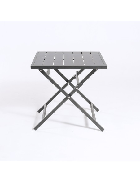 Table de jardin pliante en aluminium 70 cm Anthracite