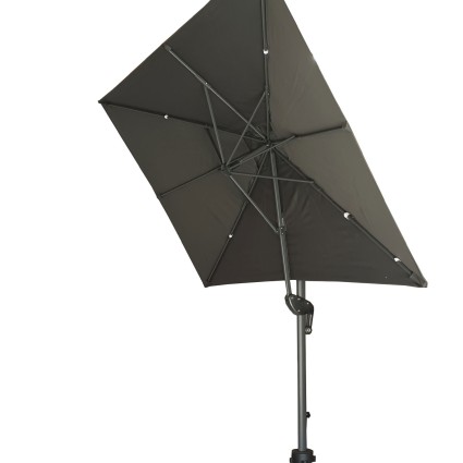 Tissu de remplacement gris pour parasol pendulaire 300 x 200 cm