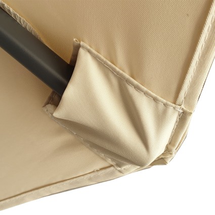 Tecido de substituicao de cor natural para pêndulo de Guarda-sol de 350 cm