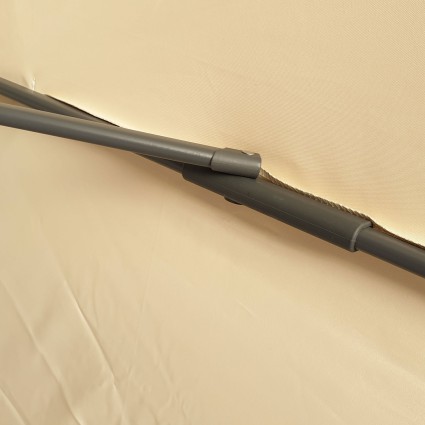 Tecido de substituicao de cor natural para pêndulo de Guarda-sol de 350 cm