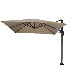 Tecido de substituicao de cor natural para pêndulo de Guarda-sol 300 x 400 cm 2