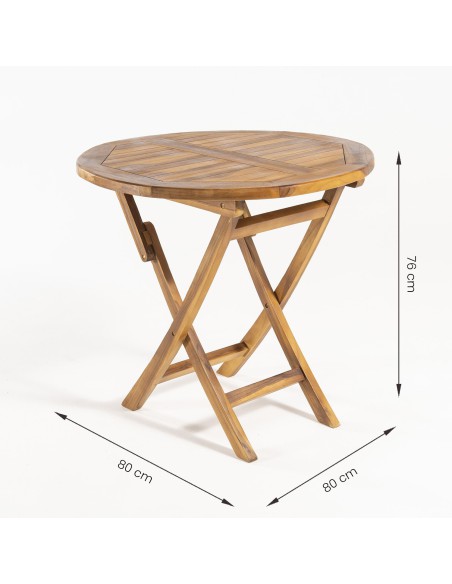 Mesa para jardin redonda Rena 80