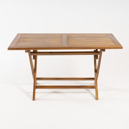 Table de jardin rectangulaire Sara 140