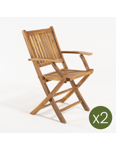 Poltrona de jardim dobravel - Pack 2 unidades