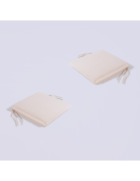 Cojin de exterior estandar beige - Pack 2 unidades
