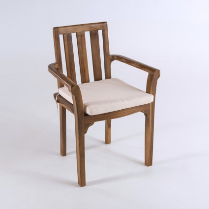 Cojin de exterior estandar beige - Pack 2 unidades