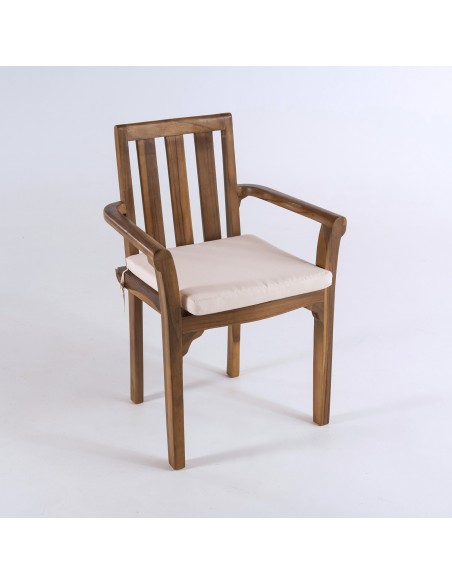 Cojin de exterior estandar beige - Pack 2 unidades