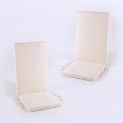 Cojín posiciones de jardín estándar beige - Pack 2 unidades 2