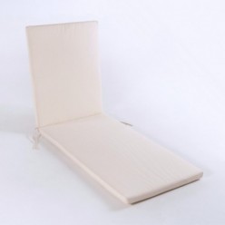 Coussin de chaise longue de jardin standard beige