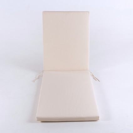 Cojin para tumbona de jardin estandar beige - Pack 4 unidades