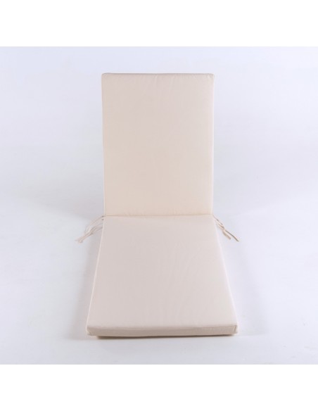 Cojin para tumbona de jardin estandar beige - Pack 4 unidades