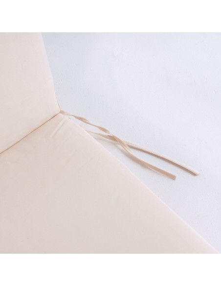 Cojin para tumbona de jardin estandar beige - Pack 4 unidades