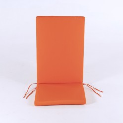 Almofada laranja para cadeiras reclinaveis ??de jardim Repelente de agua Removivel Tamanho 114x48x5 cm 2