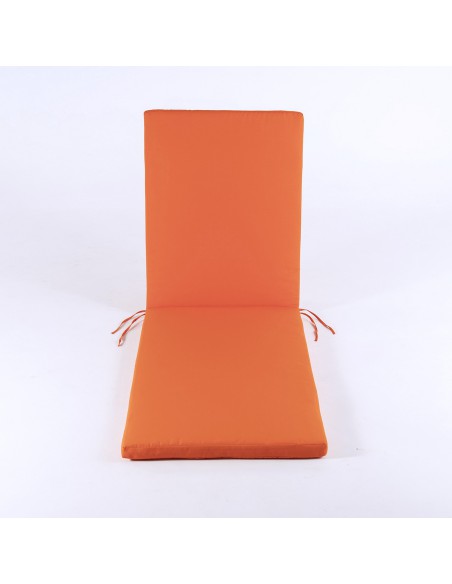 cojin para tumbona de jardin estandar naranja