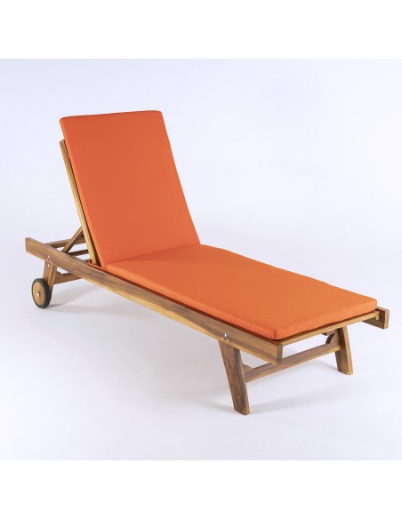 cojin para tumbona de jardin estandar naranja