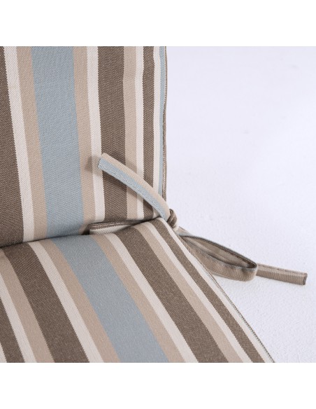 Cojin posiciones para jardin lux estampado rayas - Pack 6 unidades
