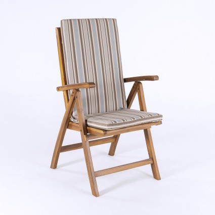 Cojin posiciones para jardin lux estampado rayas - Pack 6 unidades