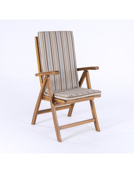 Cojin posiciones para jardin lux estampado rayas - Pack 6 unidades