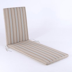 Coussin de chaise longue de jardin lux imprime raye