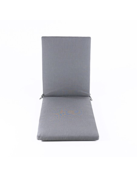 pack de 2 almofadas de jardim em cor antracite lux Hidro-repelente e removivel Tamanho 196x60x5 cm