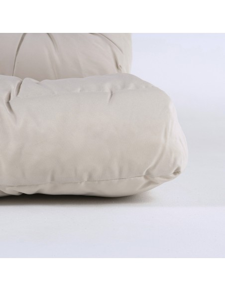 pack de 2 almofadas para paletes cor creme Almofada de assento 80x120x16 cm y almofada do encosto 42x120x16 cm a prova d'agua