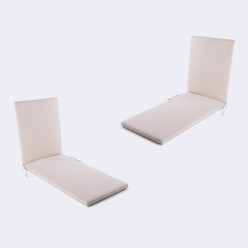 Coussin bain de soleil exterieur Lux cream - Pack 2 unites 2