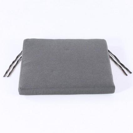 Coussin d'assise d'exterieur Gris olefine