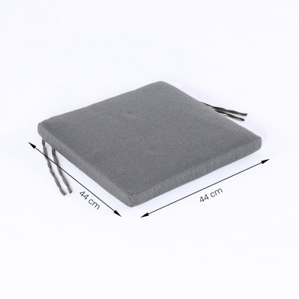 Coussin d'assise d'exterieur Gris olefine